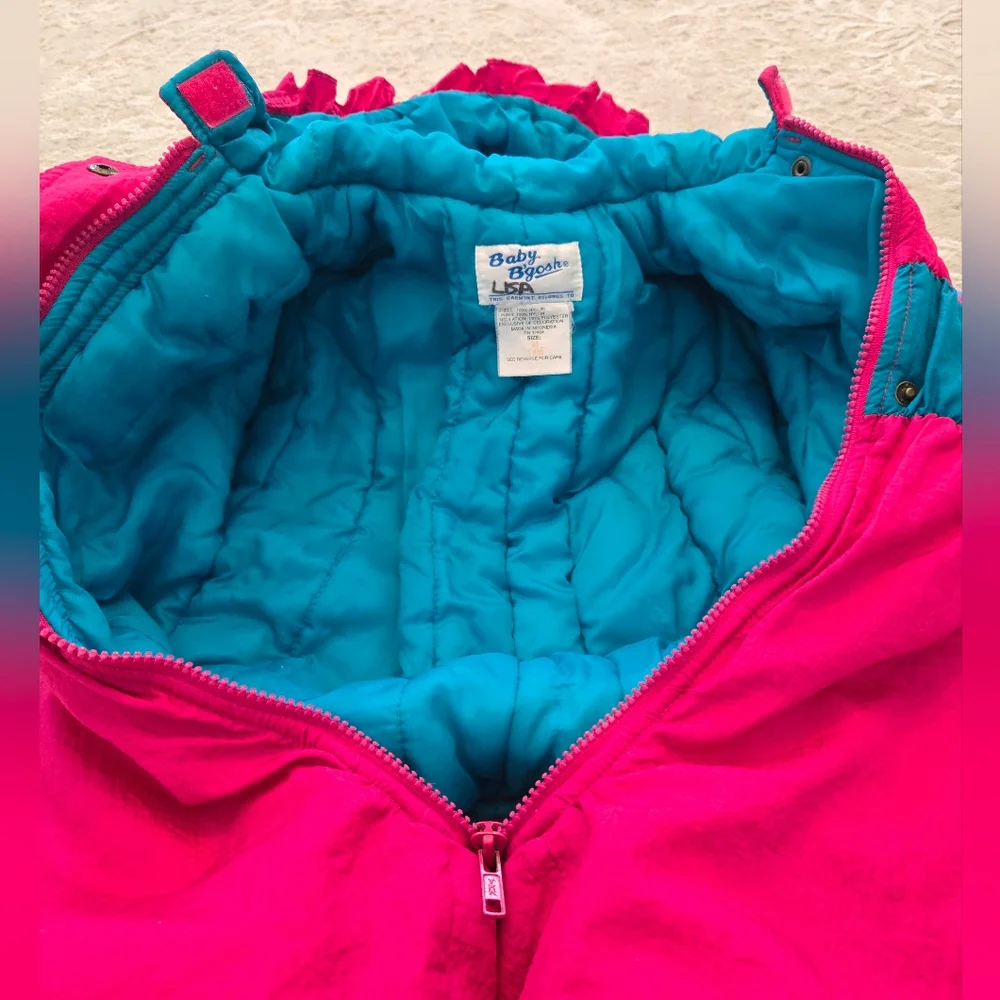 Rare Vintage 1990s Oshkosh B'gosh Baby B'gosh Colorblock Snowsuit